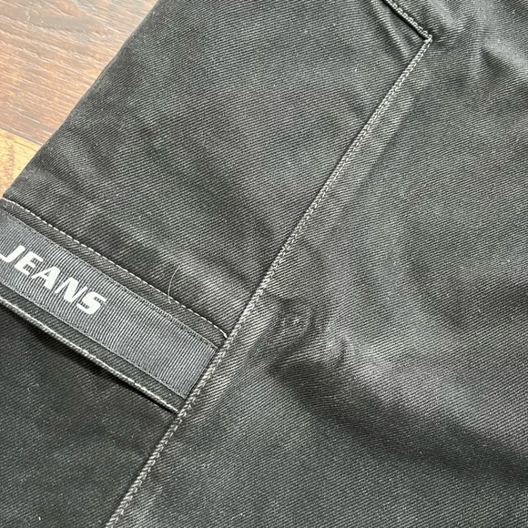 Vintage Boss by IG spellout black wide leg skater baggy jeans 36 actual 34x31 - Picture 5 of 16